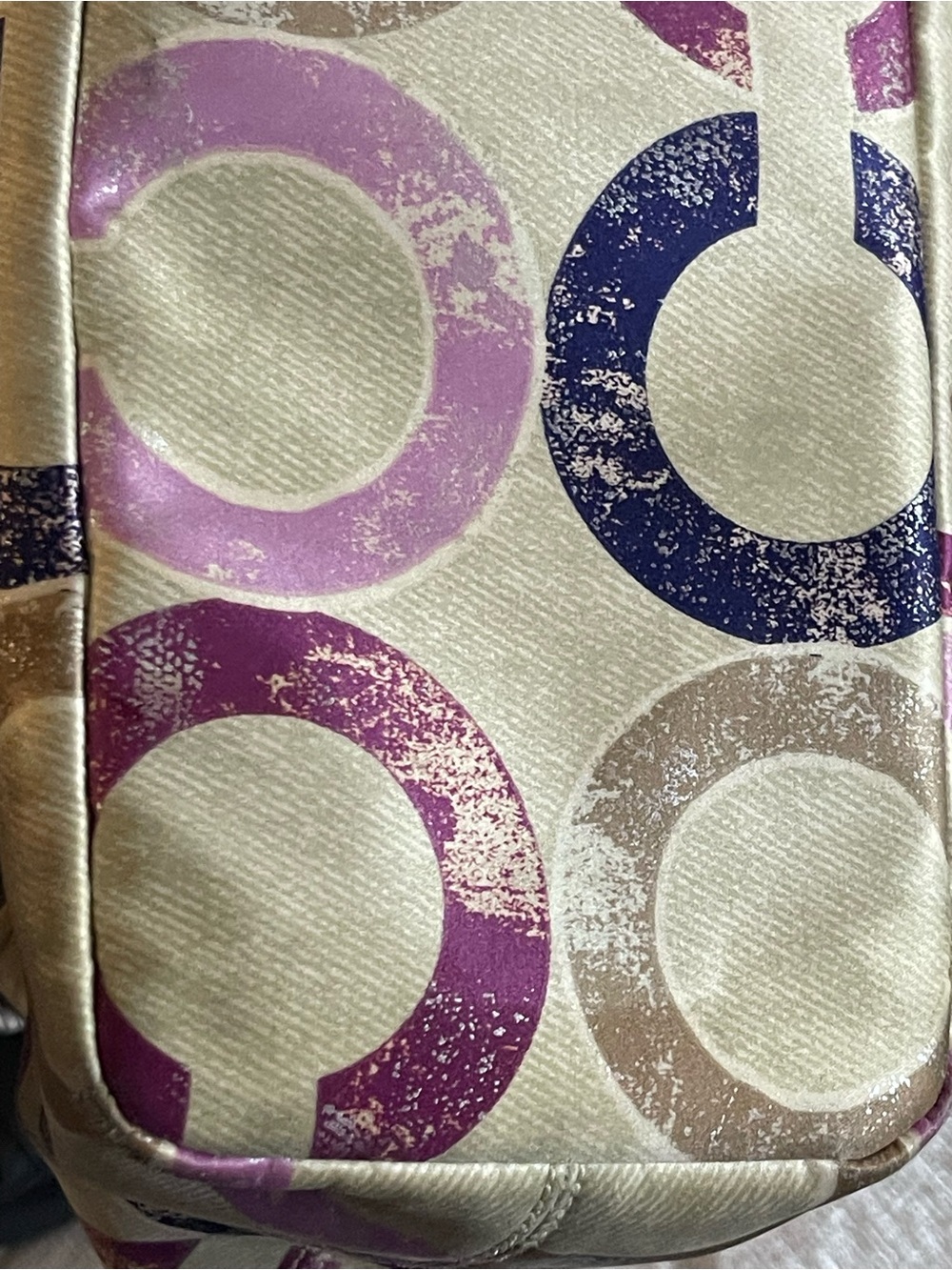 Coach Madison metallic op art shoulder bag - Picture 8 of 12